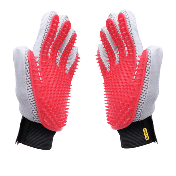 Upgrade Efficient Pet Hair Remover Gloves: Gentle Shedding Brushes for Dogs, Cats & Horses with Long and Short Hair, 1 Pair