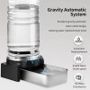2.3 Gallon Dog Water Dispenser, Large Dog Water Bowl Dispenser with Stainless Steel, Automatic Gravity Pet Bowl for Dogs Medium to Large (3 Filters) 8.6L