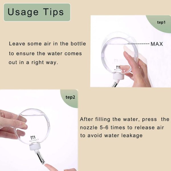 Hamster Water Bottle with Stand No Drip Water Dispenser for Syrian Dwarf Hamsters Gerbils Mice Rats and Other Small Animals