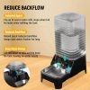 7L Automatic Cat Feeder and 8L Automatic Gravity Pet Water Dispenser with Patented Faucet, Stainless Steel Bowl, Adjustable Elevated Base, Battery Operated, Timed Feeder