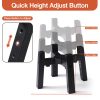 Dog Bowl Stand Adjustable Height and Width [Stand Only], Elevated Dog Bowls for Medium & Large Dogs, Anti-Slip Base Stable Raised Feeder