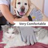 Upgrade Efficient Pet Hair Remover Gloves: Gentle Shedding Brushes for Dogs, Cats & Horses with Long and Short Hair, 1 Pair