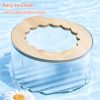 Hamster Sand Bath Container, Hamster Sand Bath Box with Cleaning Scoop, Transparent Hamster Bathtub Bathroom Toilet, Easy to Clean, Hamster Litter Box for Dwarf Hamster, Syrian Hamster, Gerbil