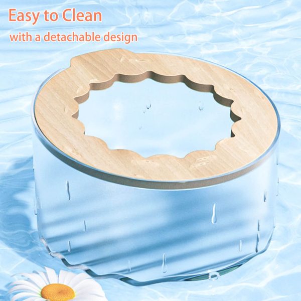 Hamster Sand Bath Container, Hamster Sand Bath Box with Cleaning Scoop, Transparent Hamster Bathtub Bathroom Toilet, Easy to Clean, Hamster Litter Box for Dwarf Hamster, Syrian Hamster, Gerbil