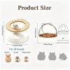 Marchu Hamster Sand Bath & Food Bowl Set, Multipurpose Small Pet Feeding Station with Transparent Anti-Spill Sandbox & No-Tip Dish, Easy-to-Clean Cage Accessories for Dwarf Syrian Hamsters and Gerbils
