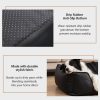 Faux Leather Dog Bed, Waterproof Cat Sofa Bed, Washable Pet Couch with Non-Slip Bottom for Small Medium Dogs & Cats, 24.4 × 18.5in Black
