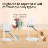 Hamster Water Bottle for Glass Tank, No Drip Guinea Pig Water Bottle with Stand/Holder Adjustable, Leak-Proof Small Animal Water Bottles for Hamsters (4oz, White)