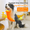 Dog Ball Launcher Toy, Adjustable Height Launcher Ball Thrower for Indoor/Outdoor Fetch Play, Interactive Energy Release Tool for Medium & Large Dogs, Easy Mount on Door/Post/Table