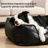 Marchul Faux Leather Dog Bed, Waterproof Cat Sofa Bed with Non-Slip Bottom