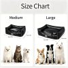 Marchul Faux Leather Dog Bed, Waterproof Cat Sofa Bed with Non-Slip Bottom
