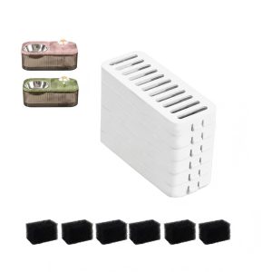 7最新 Marchul Cat Water Fountain Replacement Filters and Replacement Pre-Filter Sponges Set,14 Pack (6+6)