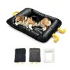 Marchul Dog Bed, Pet Bed Mat with Removable Faux Leather & Plush Covers (Inner core*1, Cover*2, 30 * 24in)