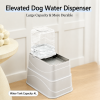 图2 Marchul 4L Elevated Single Pet Feeder & Water Dispenser, Adjustable Gravity Set with Stainless Steel Bowls. Protects pets’ neck and joints, suitable for cats and dogs.