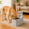 图4 Marchul 4L Elevated Single Pet Feeder & Water Dispenser, Adjustable Gravity Set with Stainless Steel Bowls. Protects pets’ neck and joints, suitable for cats and dogs.