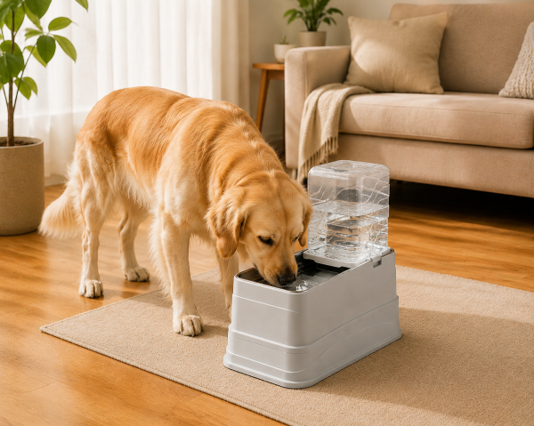 图4 Marchul 4L Elevated Single Pet Feeder & Water Dispenser, Adjustable Gravity Set with Stainless Steel Bowls. Protects pets’ neck and joints, suitable for cats and dogs.