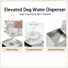 图5 Marchul 4L Elevated Single Pet Feeder & Water Dispenser, Adjustable Gravity Set with Stainless Steel Bowls. Protects pets’ neck and joints, suitable for cats and dogs.