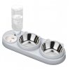 图1 Marchul Elevated Stainless Steel Cat Bowl with Gravity Water Bottle for Cats