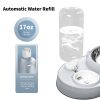 图2 Marchul Elevated Stainless Steel Cat Bowl with Gravity Water Bottle for Cats