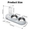 图3 Marchul Elevated Stainless Steel Cat Bowl with Gravity Water Bottle for Cats