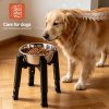 图4 Marchul Adjustable Raised Dog Bowl Stand, Elevated Dog Bowls Stand Adjusts to 4 Height(2.36“, 9.06”, 10.63", 12.2") & Adjustable Width 8-12" for Small Medium Large Dogs (No Bowl Included)