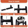 图5 Marchul Adjustable Raised Dog Bowl Stand, Elevated Dog Bowls Stand Adjusts to 4 Height(2.36“, 9.06”, 10.63", 12.2") & Adjustable Width 8-12" for Small Medium Large Dogs (No Bowl Included)