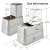 图5 Marchul 8L Elevated Gravity Dog Feeder & Water Dispenser Adjustable with Stainless Steel Bowls to Protects Senior Pets' Neck and Joints
