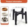 图6 Marchul Adjustable Raised Dog Bowl Stand, Elevated Dog Bowls Stand Adjusts to 4 Height(2.36“, 9.06”, 10.63", 12.2") & Adjustable Width 8-12" for Small Medium Large Dogs (No Bowl Included)